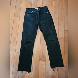 Agolde Black Distressed Jeans